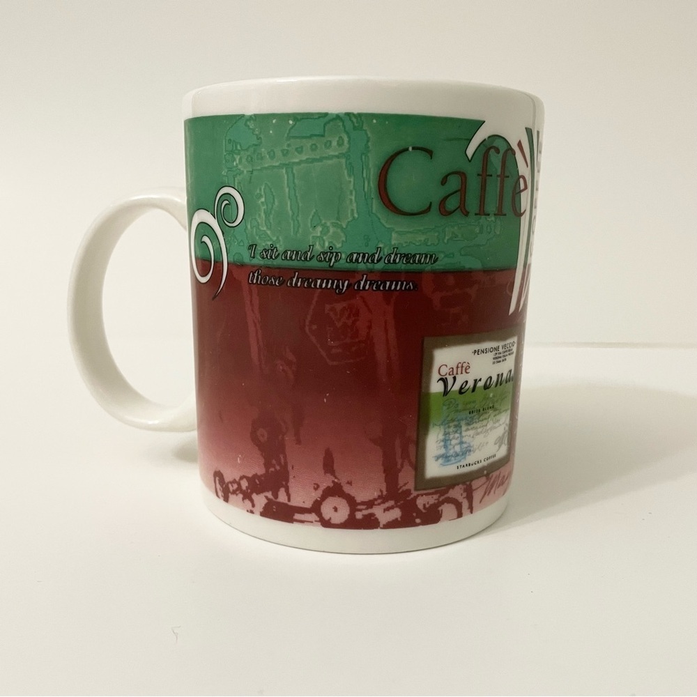 Vtg 1998 Starbucks Coffee Mug Caffe Verona Pensione Veccio